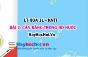 Thuyết Acid Base của Bronsted Lowry, khái niệm Acid-Base, pH và ý nghĩa của pH trong thực tiễn? Hóa 11 bài 2 KNTT